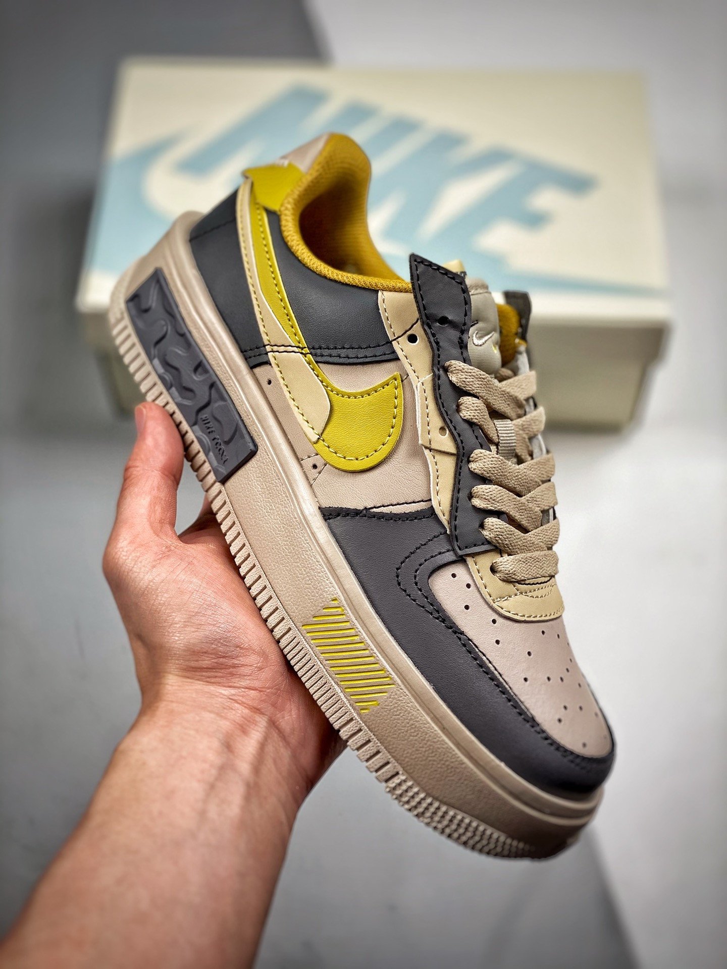 Nike Air Force 1 Fontanka BeachYellow-Dark Grey 5340617