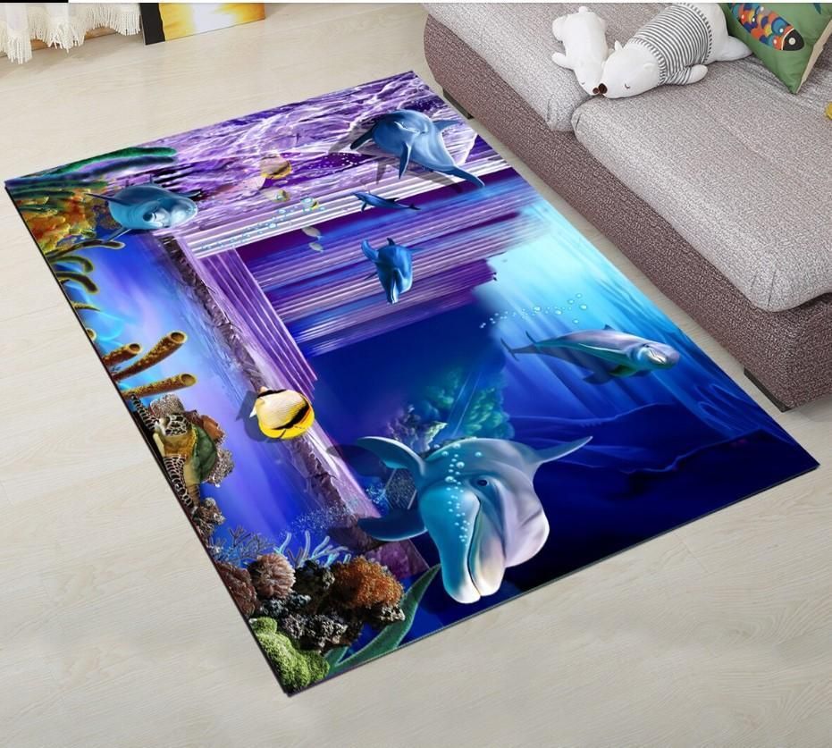 Dolphin Rug, Modern Rugs