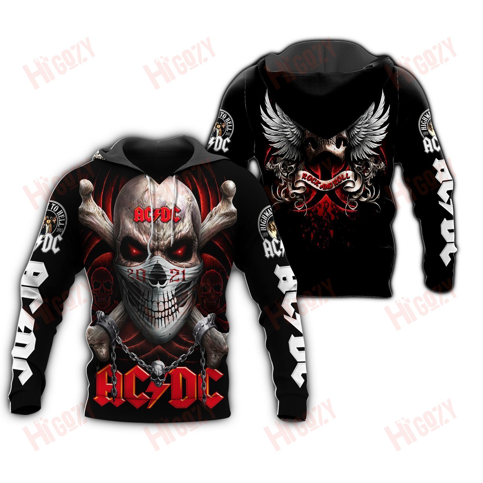 Ac/Dc Hoodie 3D – V692