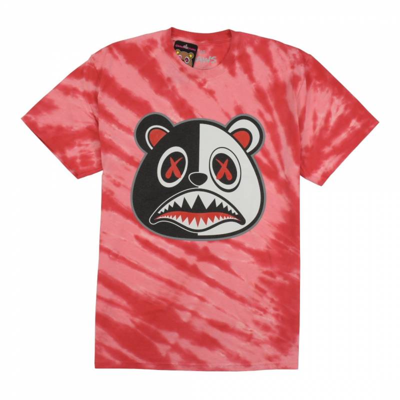 BAWS BEAR TIE DYE T-SHIRTS – SCAR BAWS – RED TIGER