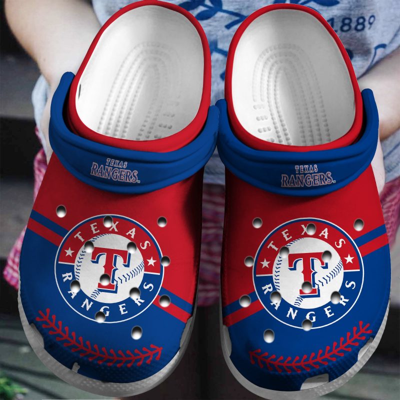 T Rangers Clog Shoesshoes Custom Name