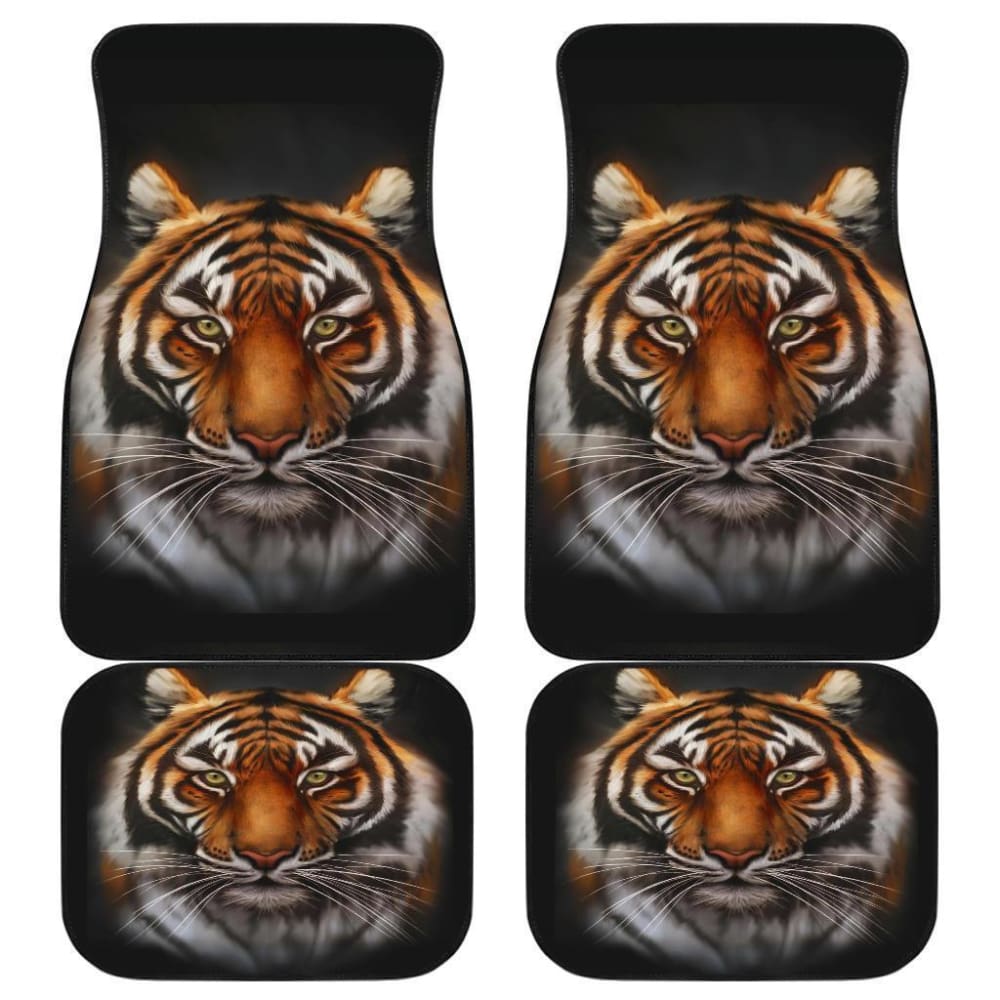 Tiger 3D Face Hungry Animal Wild Car Floor Mats 174510