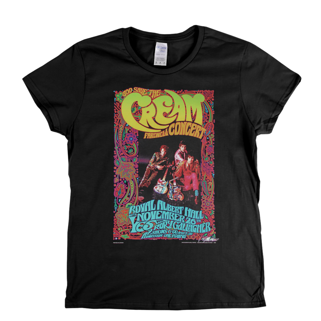 Cream Farewell Poster Womens T-Shirt