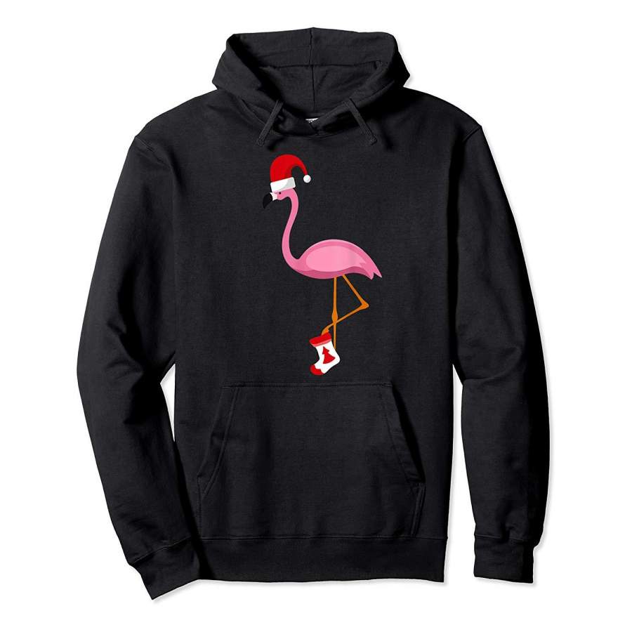 Flamingo Christmas Outfit | Funny Women X mas Party Hoodie Premium Tee