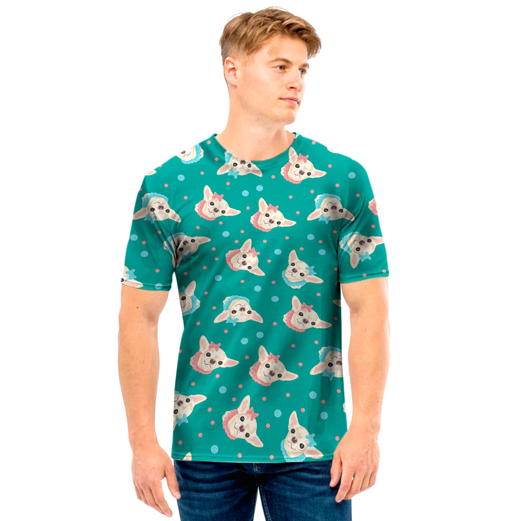 Chihuahua Puppy Pattern Print Men’S T-Shirt