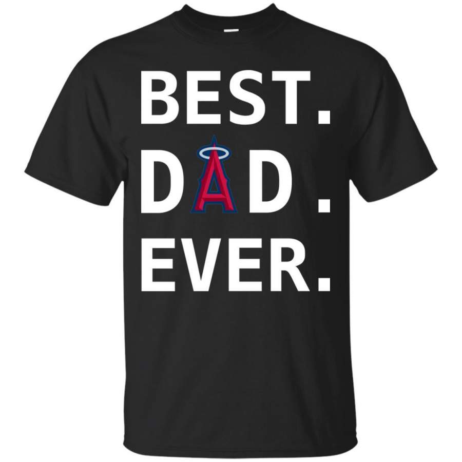 Best Los Angeles Angels Dad Ever Baseball Fathers Day Shirt