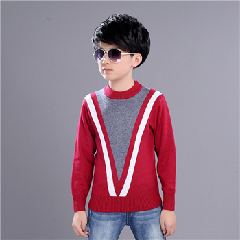 Winter clothing Boy’s clothes Round neck pullover Sweater winter Keep warm Kids clothes children’s clothing Cotton products alx