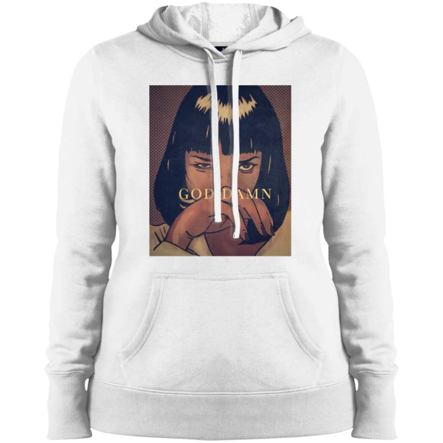 AGR Pulp Fiction – Mia Wallace Ladies’ Pullover Hooded Sweatshirt