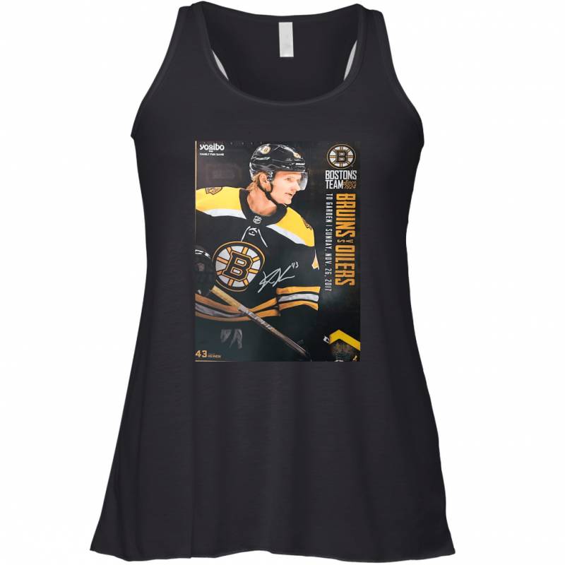 Danton Heinen Boston Bruins Signed Autographed 2017 18 Game Day Racerback Tank