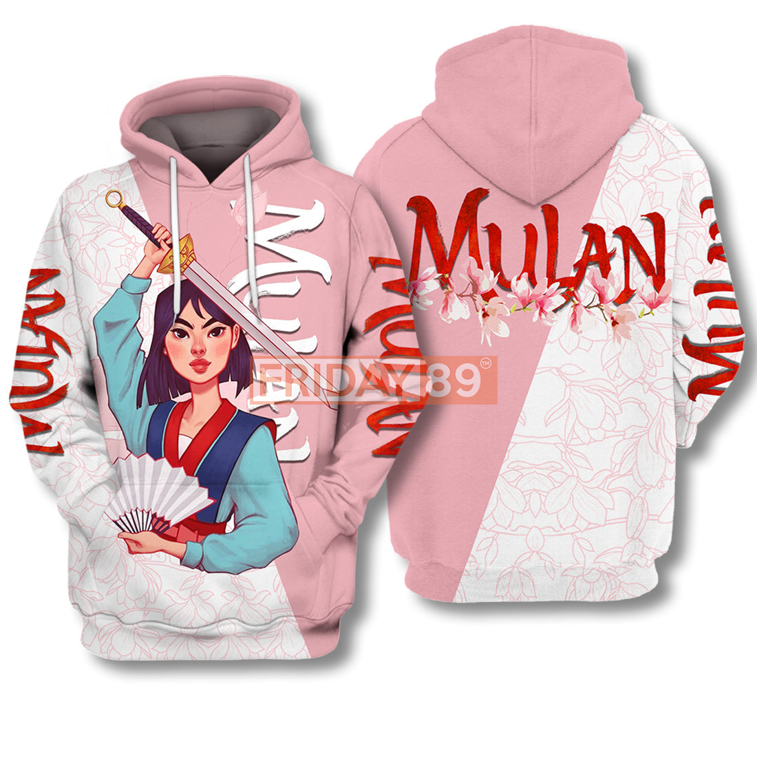 Unifinz Dn T-Shirt Princess Mulan Warrior Pink Mulan Pink Hoodie Amazing Dn Mulan Hoodie Sweater 2022