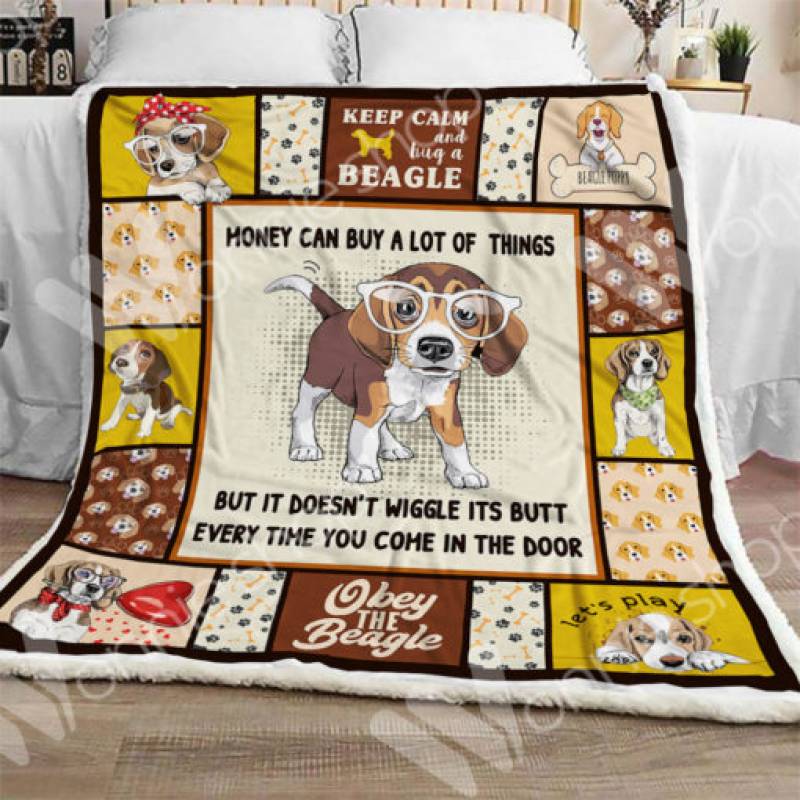 Beagle Dog Sherpa Blanket OCT 1602 69O57