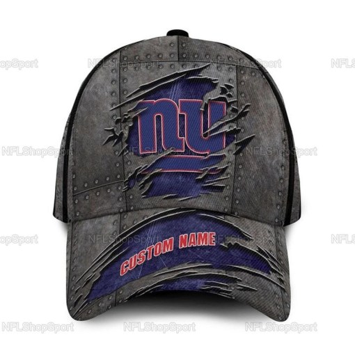 New York Giants Custom Name 3D Classic Cap Gift For Fan Football Lovers