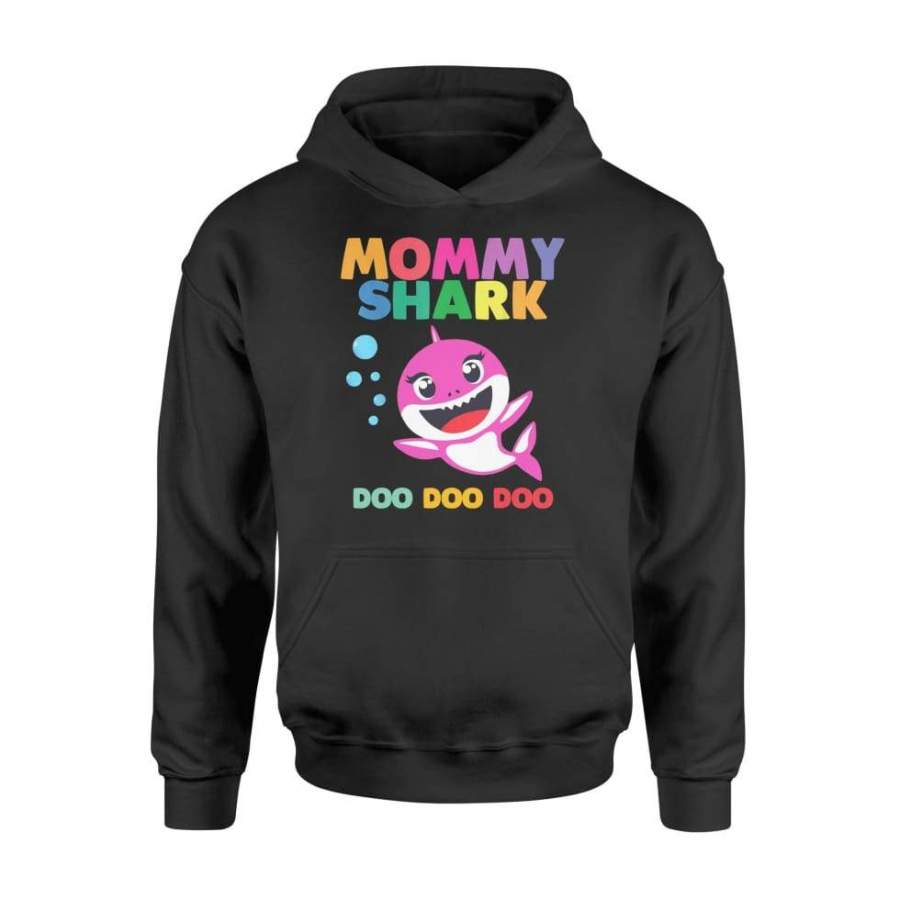 Mommy Shark Mother Grandma Halloween Christmas Shirt For Men Women - Standard Hoodie