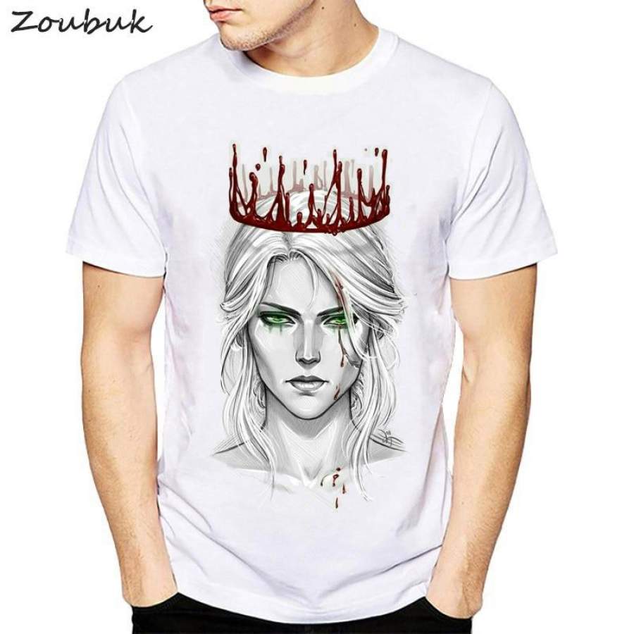 2018 The Witcher 3 T-Shirt Men Short Sleeve O Neck Cool T Shirt Game Clothing New Fashion Harajuku Streetwear Plus Size tshirt