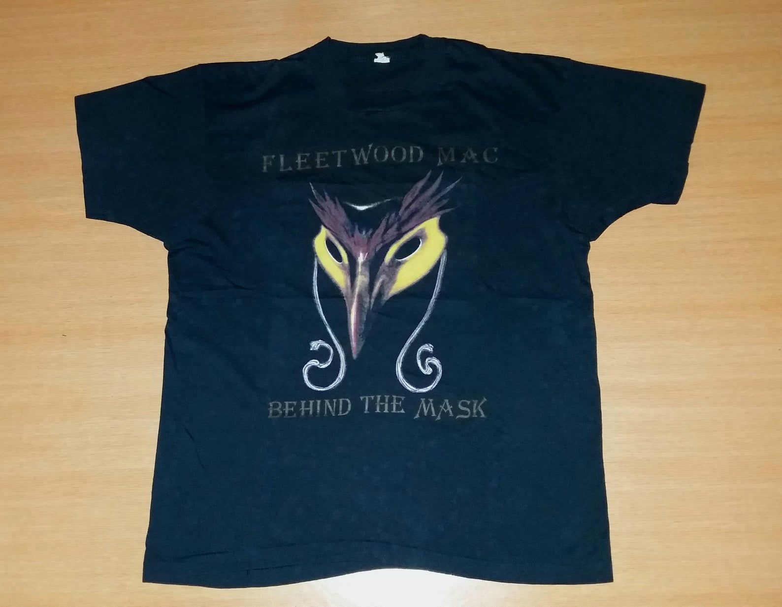 Vintage 1990 Fleetwood Mac Behind The Mask World Tour Concert Promo Album Rare L 80S 90S T-Shirt