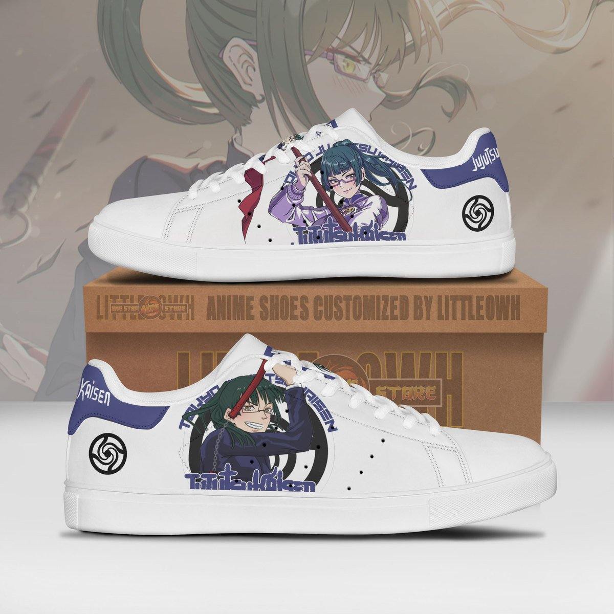 Jujutsu Kaisen Maki Zenin Skateboard Shoes Custom Anime Sneakers ...