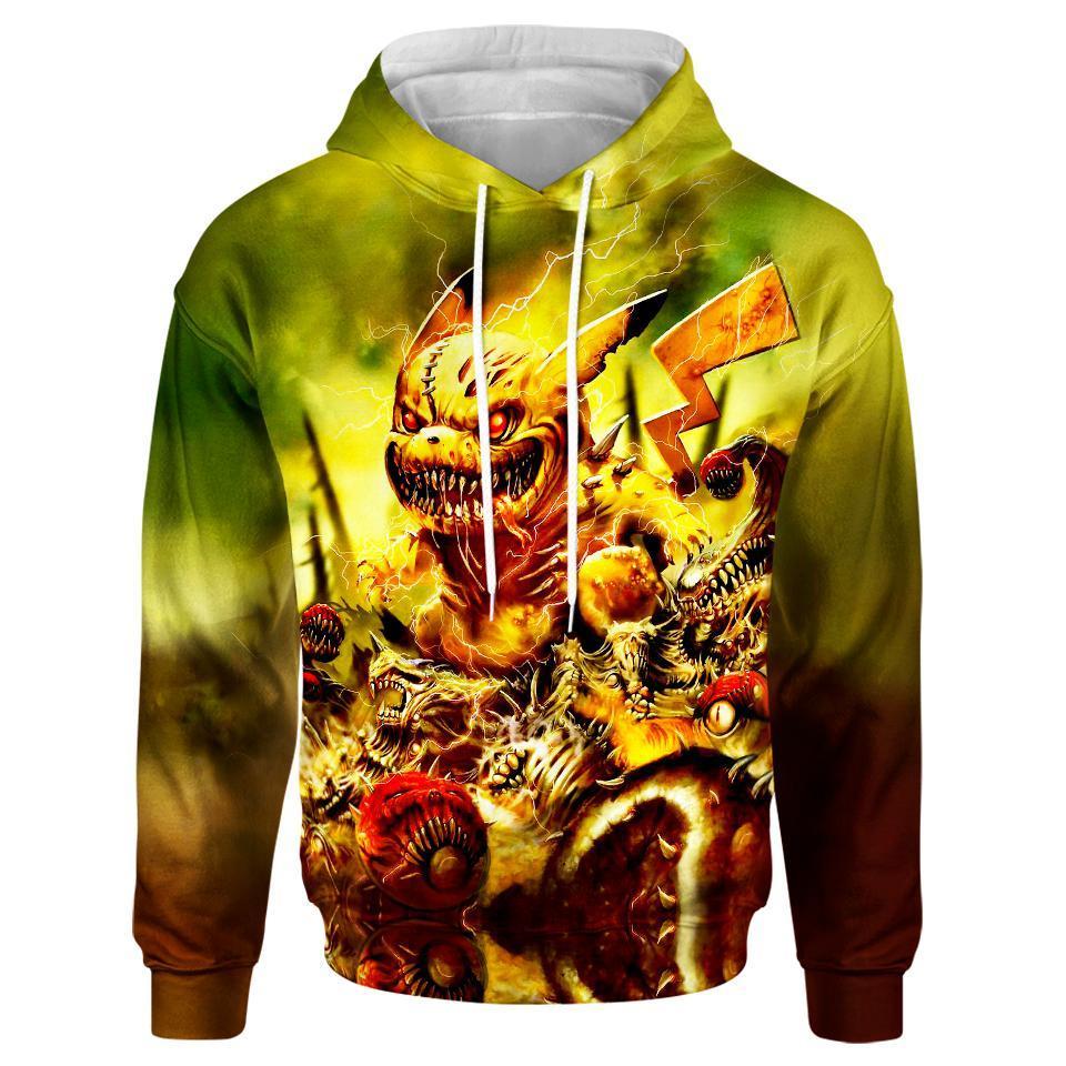 Zombie Pikachu Halloween 3D All Over Print | For Men & Women | Adult | Ht8830