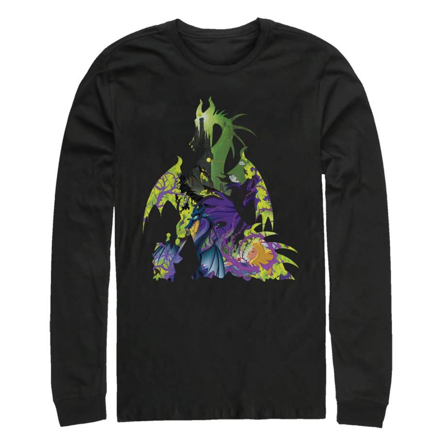 Sleeping Beauty Men’s Maleficent Dragon  Long Sleeve Shirt