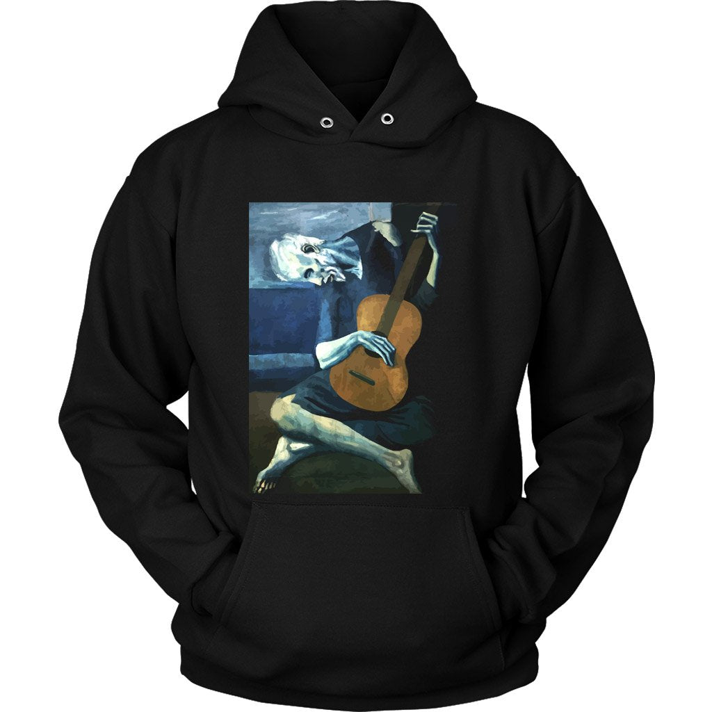 The Old Guitarist By Pablo Picasso Unisex Hoodie