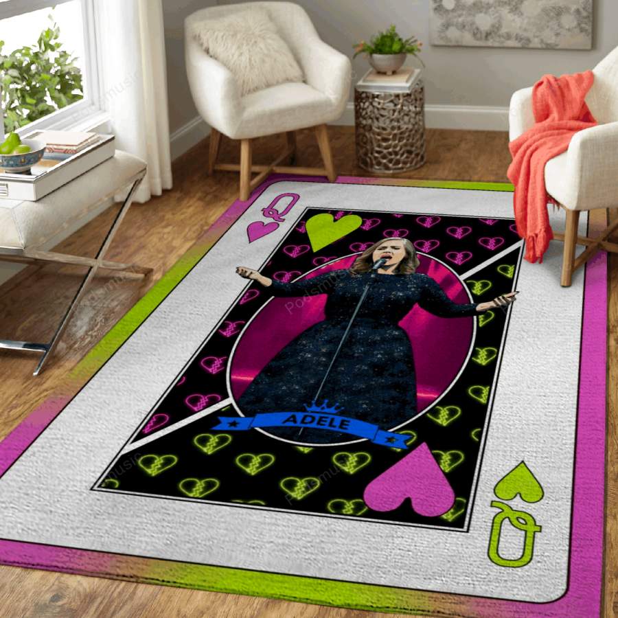 Queen Adele – Queens Of Music Art For Fans Area Rug Living Room Carpet Floor Decor