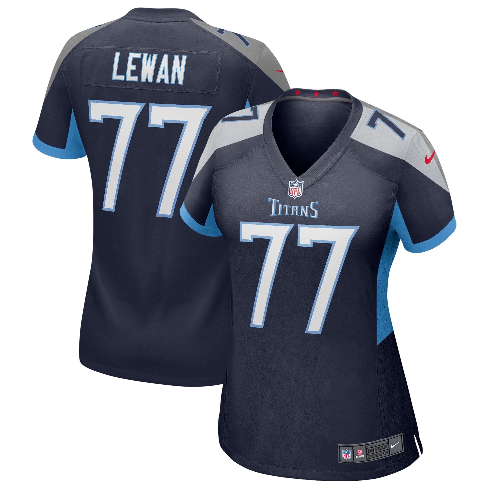 Taylor Lewan Tennessee Titans Womens Game Jersey – Navy NFL