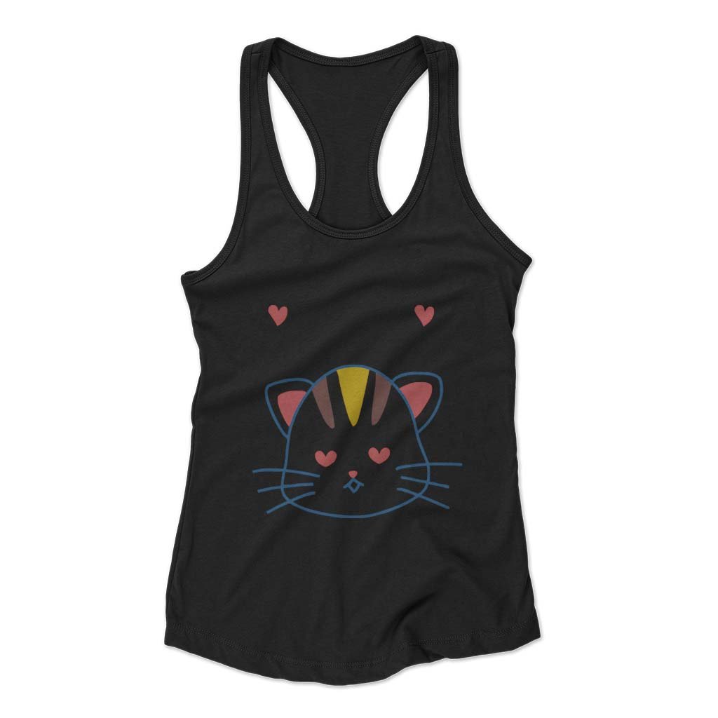 Love You Kitten Woman’s Racerback Tank Top