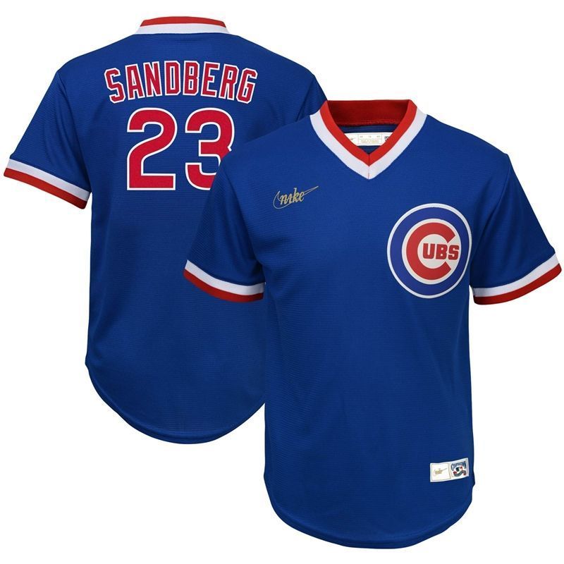 Chicago Cubs Ryne Sandberg #23 2020 MLB Blue Jersey