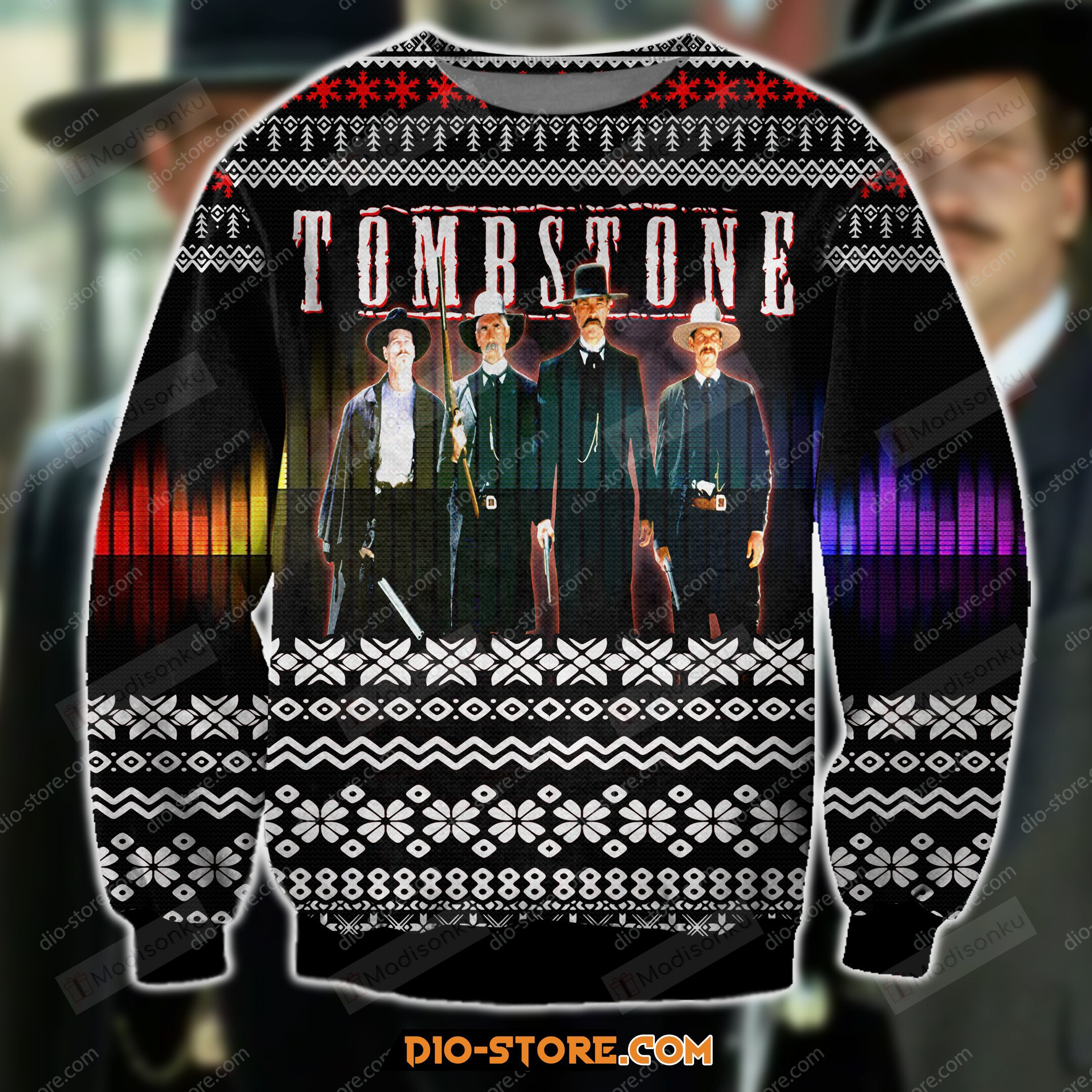 Tombstone Ugly Christmas Sweater, All Over Print Sweatshirt