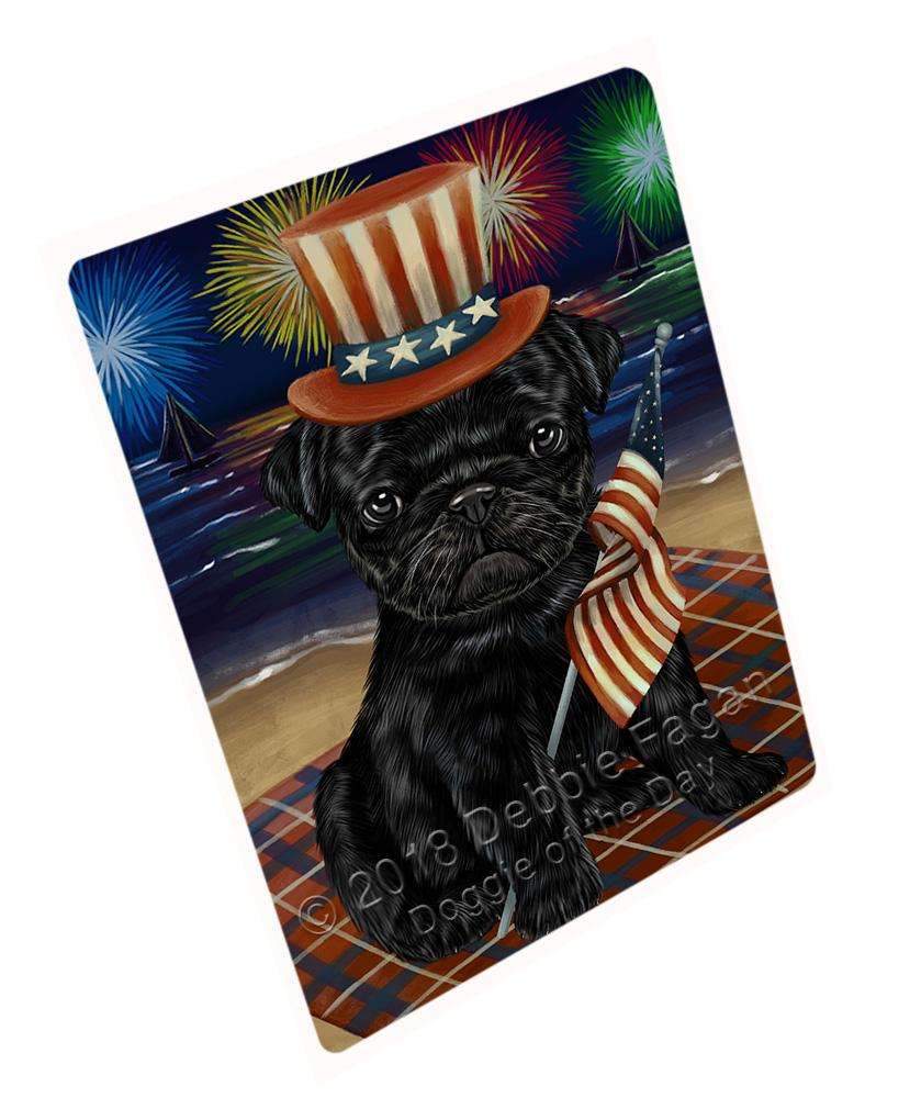 4Th Of July Independence Day Firework Pug Dog Blanket Blnkt62130