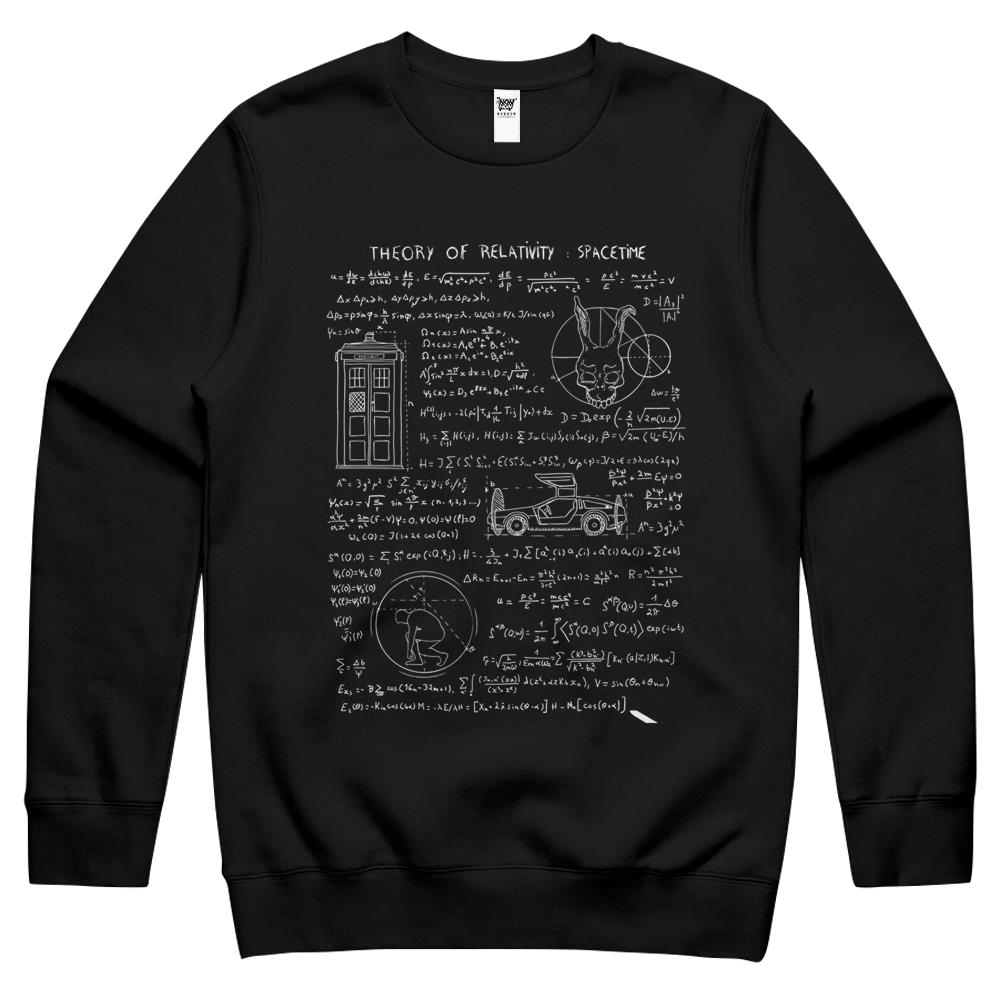 Theory Of Relativity Spacetime Crewneck Sweatshirt