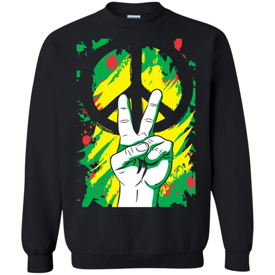 AGR Peace Graffiti Marijuana Flag – Cannabis day Sweatshirt