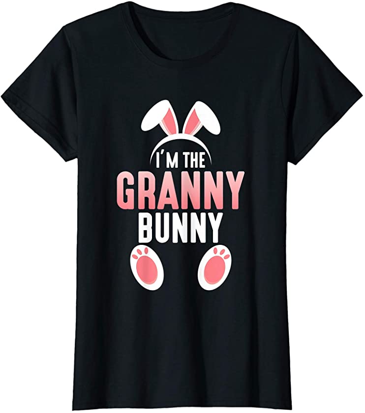 Womens I’m the Granny Bunny Family Easter T-Shirt