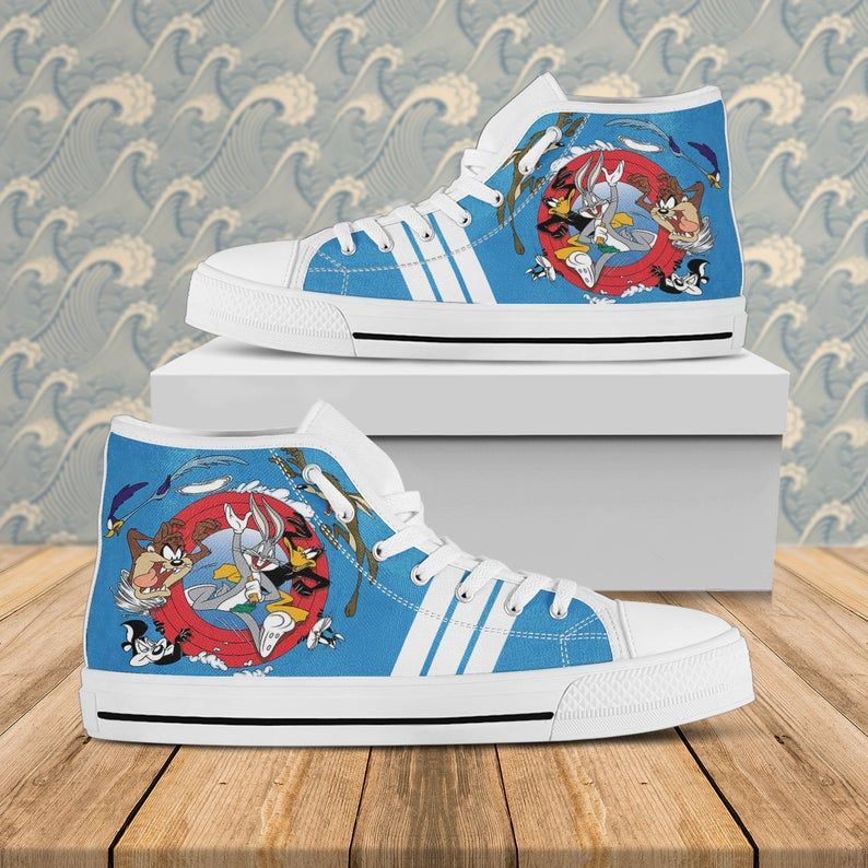 Looney Tunes High Top Bunny Custom Custom Gift Shoes Running Shoes White 7 High Top Shoes