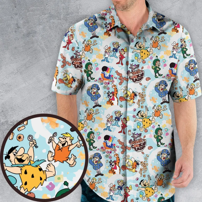 Cereal Favs Large Scale Hawaiian Shirt