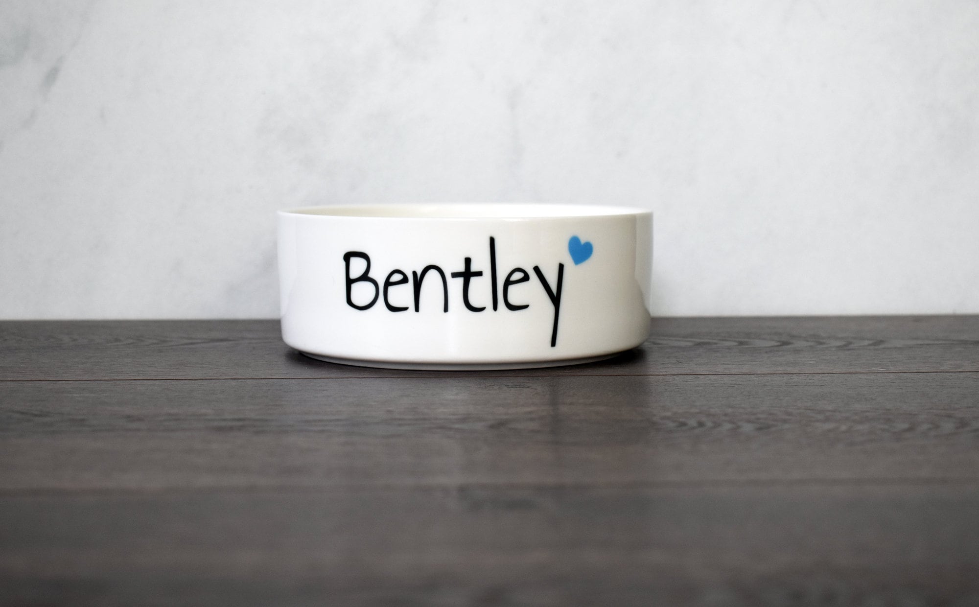 Custom Dog Bowl, Personalized Pet Bowl, Cute Heart Cat Bowl