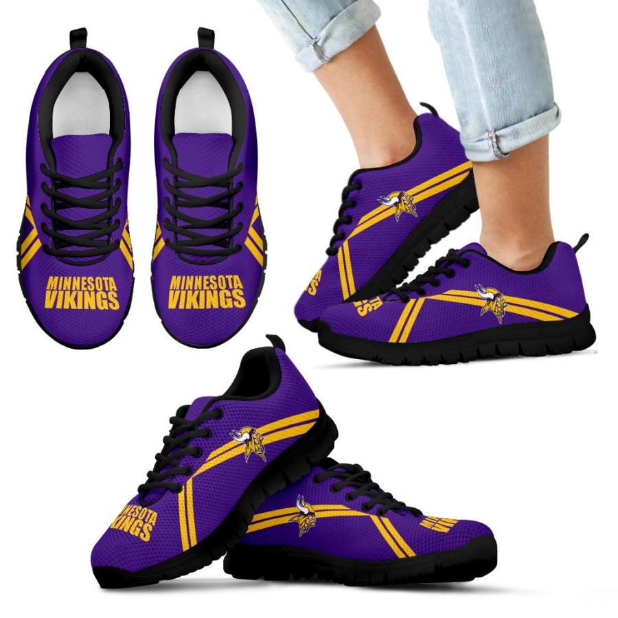 Minnesota Vikings Parallel Line Logo Sneakers