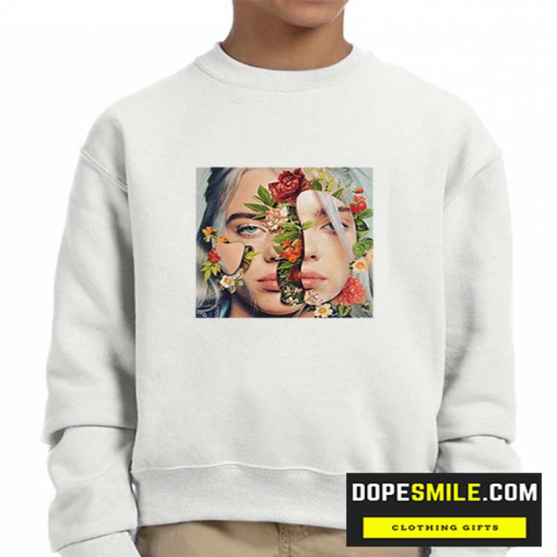 Billie Eilish Flower Aesthetic Printed Cool Cool Sweatshirt