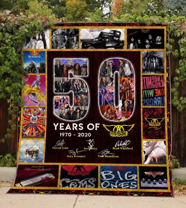 Years Of New Aerosmith 3D Quilt Blanket, Fleece Blanket