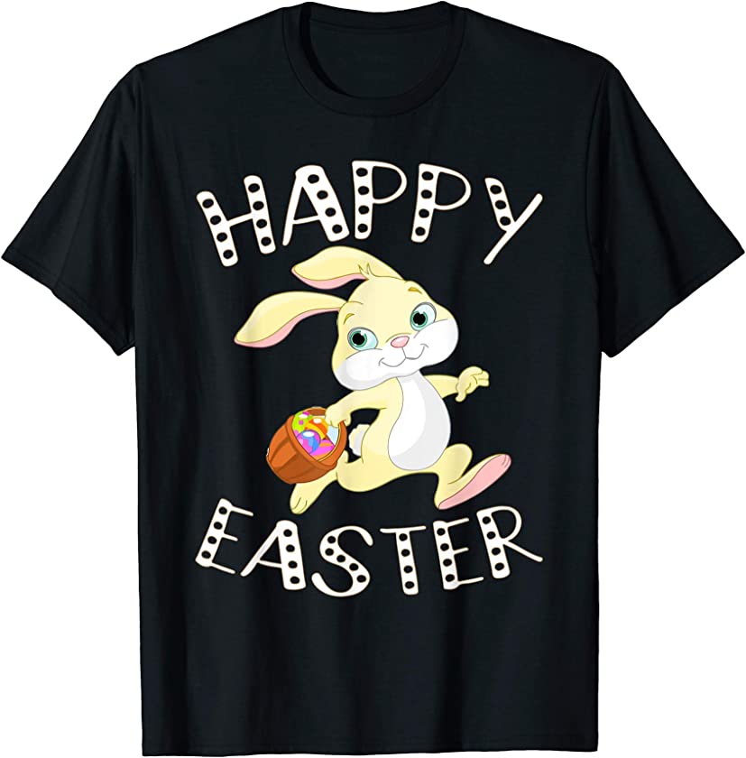 Cute Happy Easter 2021 – Easter Sunday Rabbit / Bunny Eggs T-Shirt