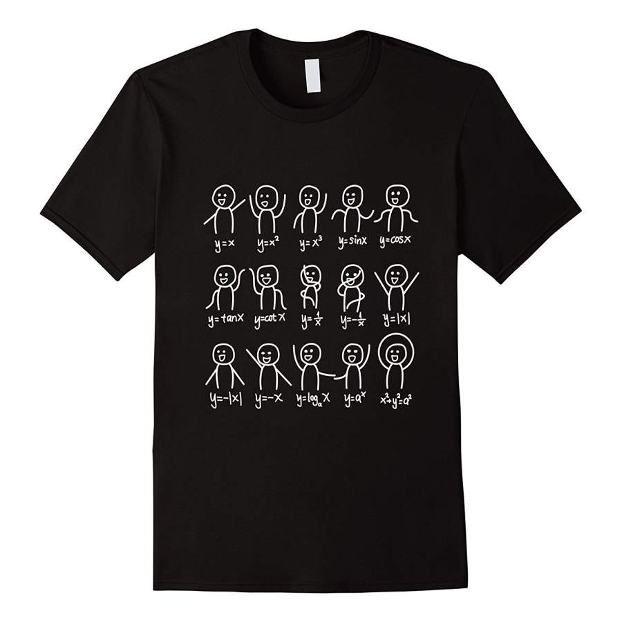 Algebra Dance Funny Graph Figures Math Equation T-Shirt Men Sports T Shirt