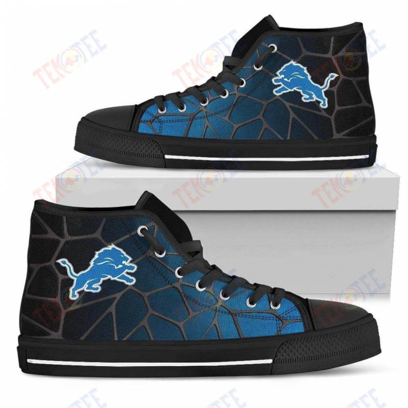 Mens Womens Detroit Lions Gradient High Top Shoes Colors Air Cushiontop Quality TMT499