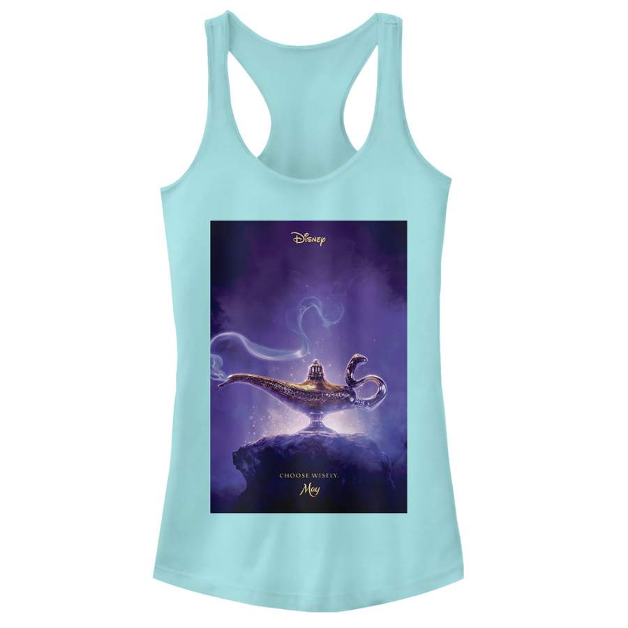 Aladdin Junior’s Choose Wisely Movie Poster Racerback Tank Top