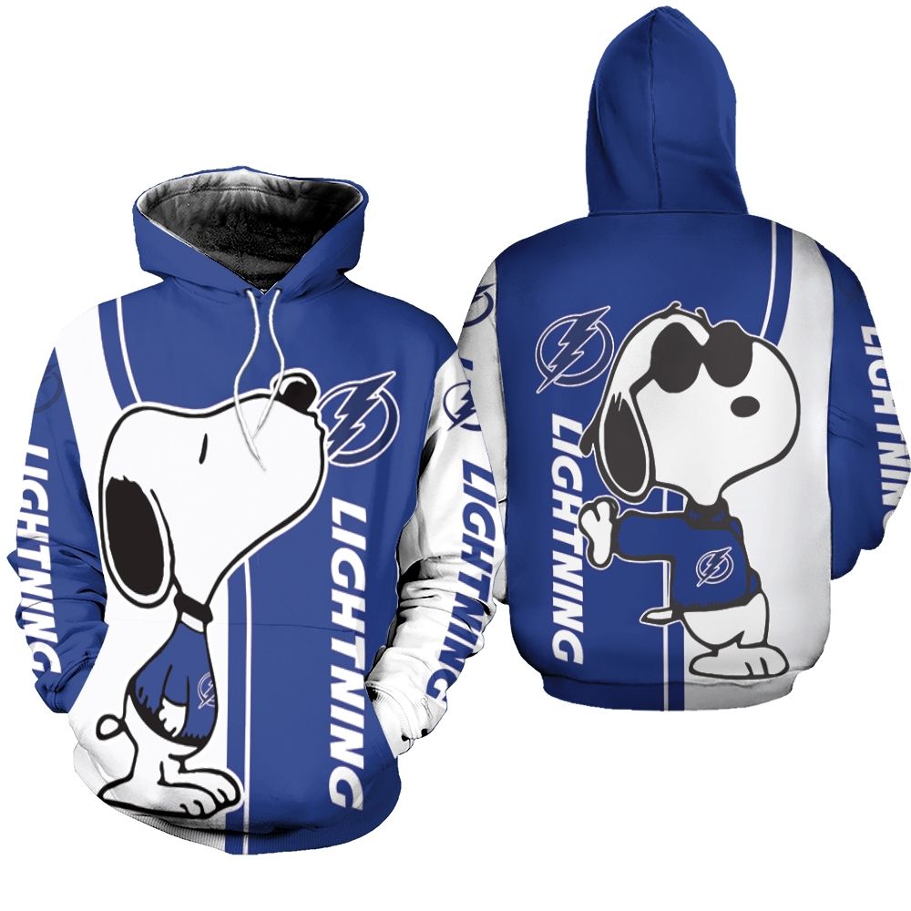 Tampa Bay Lightning Snoopy Lover 3D Printed Hoodie