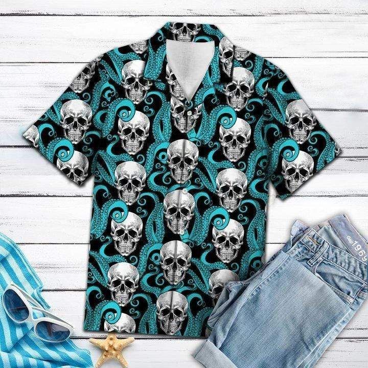 Shop From 1000 Unique Skull Octopus Cool Hawaii Aloha Shirts H Ha23123