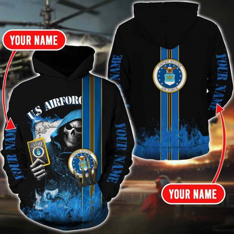 United States Air Force 3d All Over Printed Hoodie Customize Vas