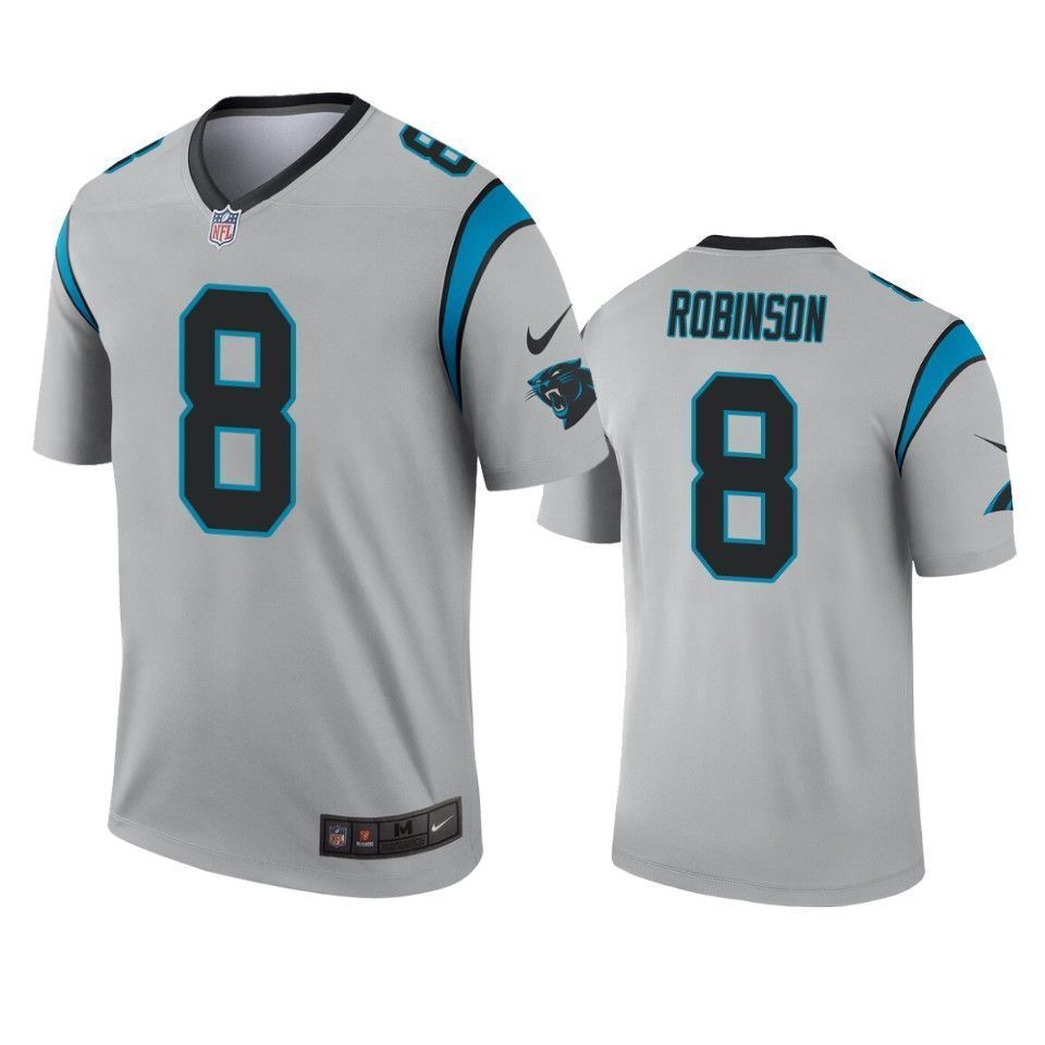 Carolina Panthers Aldrick Robinson Silver Inverted Legend 3D Jersey