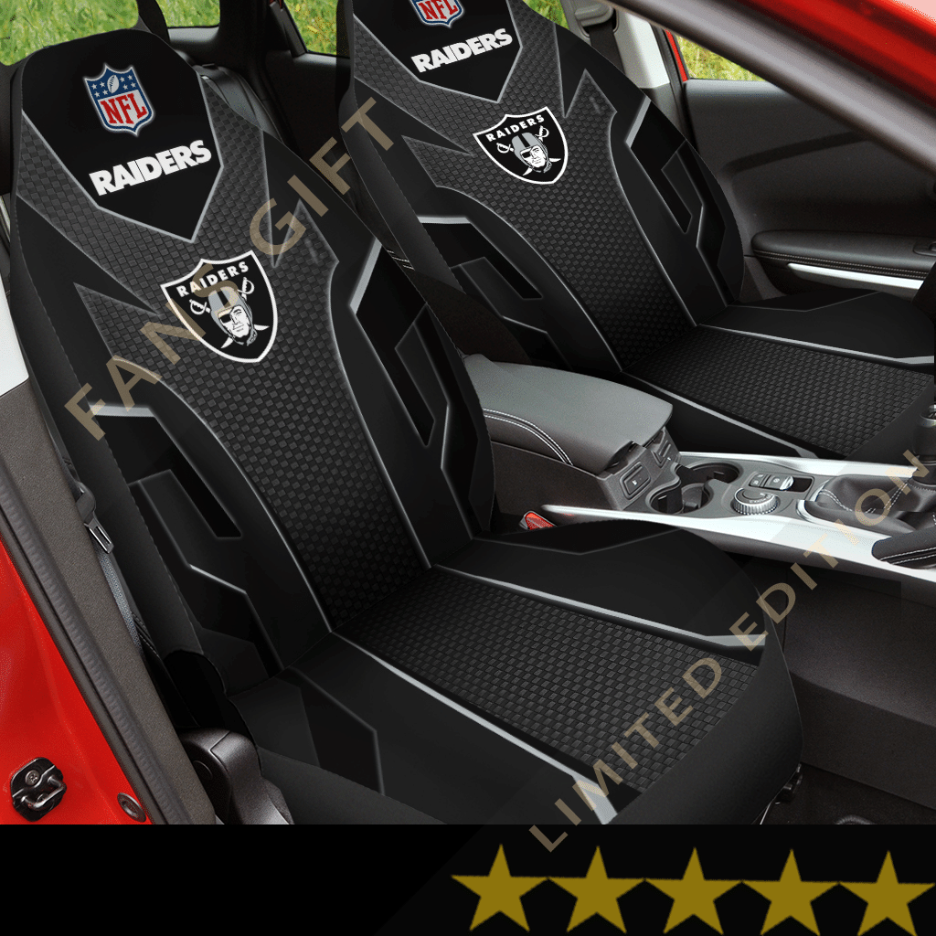 Raiders Car Seat Covers (Set Of 2) – V4