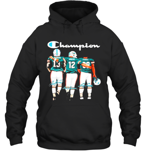 Miami Dolphin Champion Marino Griese Csonka Signatures Hoodie