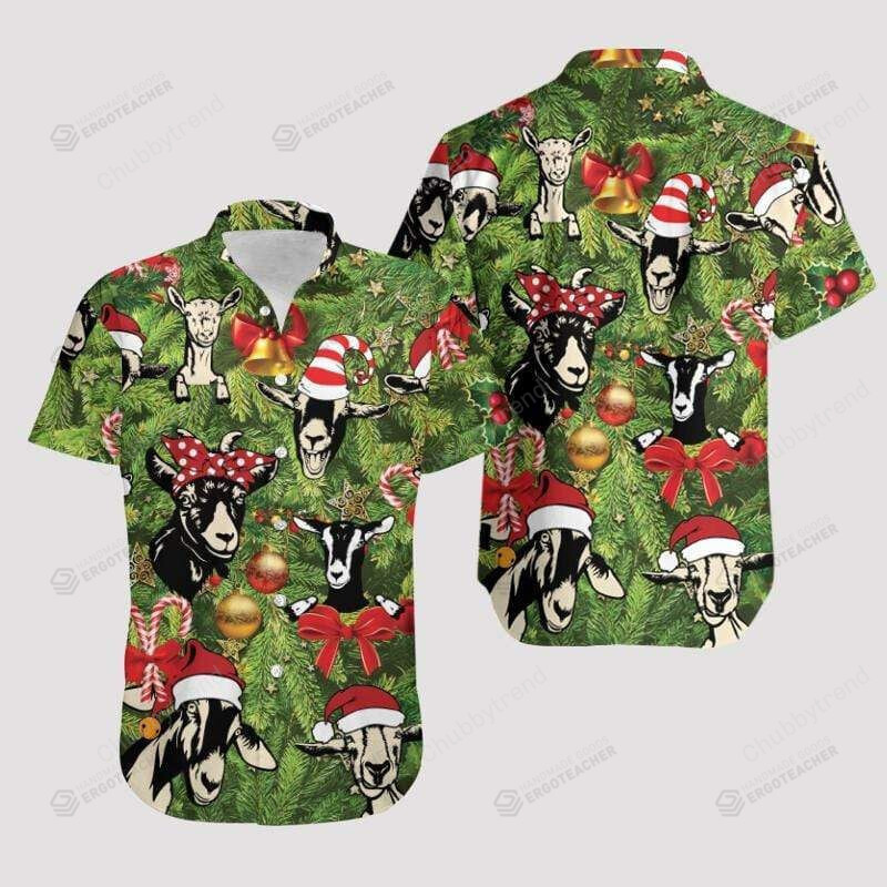 Awesome Goat On Christmas Hawaii Shirt Ha12294