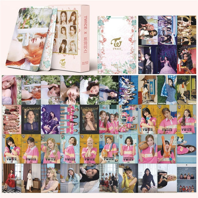 54 Pcs / Set Kpop Twice Lomo Card Hd Print High Quality Photocard Photo Album Poster Card Elegant Packaging Fans Gift